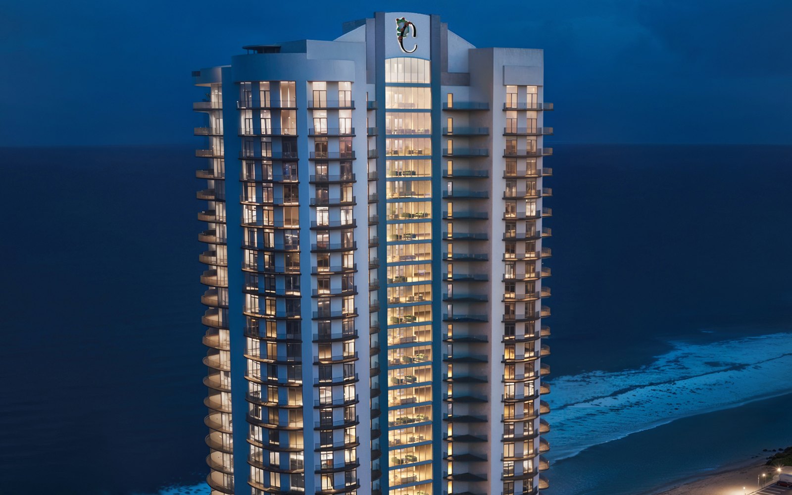 Caribe Seaside residences overlooking the Gulf of Mexico in Orange Beach, Alabama